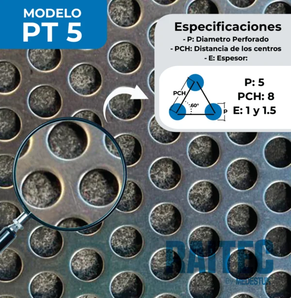 PT 5 de 1x2m<br>Espesor [1.0-1.5mm] - Imagen 2