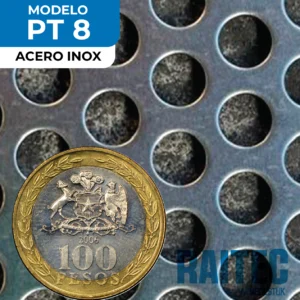 PT 8 Inox de 1x2m<br>Espesor [1.0mm]<br>