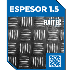 Aluminio Diamantado Espesor 1.5mm